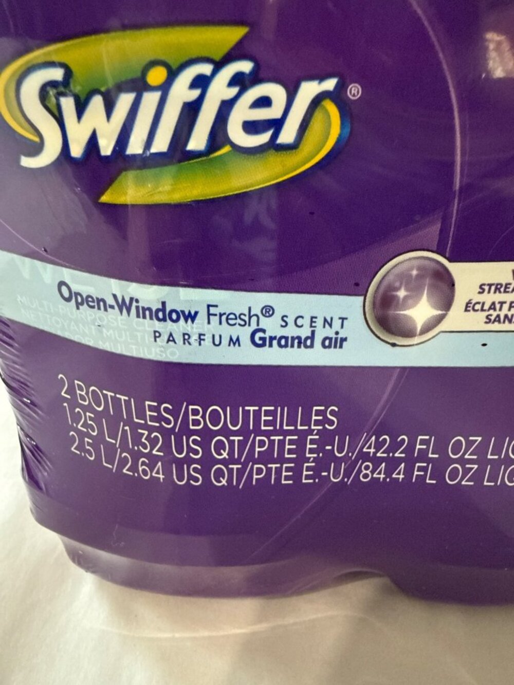 Swiffer WetJet Multi-Purpose Cleaner Refill Open-Window Fresh Scent 2 Pk SEALED - Picture 3 of 7